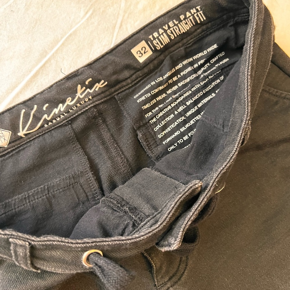 Kinetix Charcoal Slim Fit Trousers